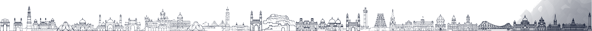 Indian cities & monuments skyline